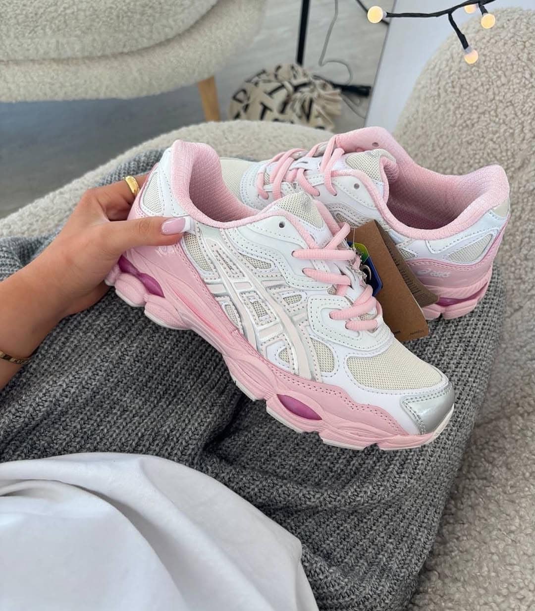 ASICS Gel Nyc Rose argent